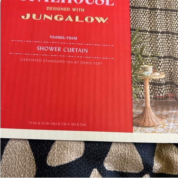 Opalhouse Jungalow Tan and Black Patterned Fabric - Picture 4 of 6